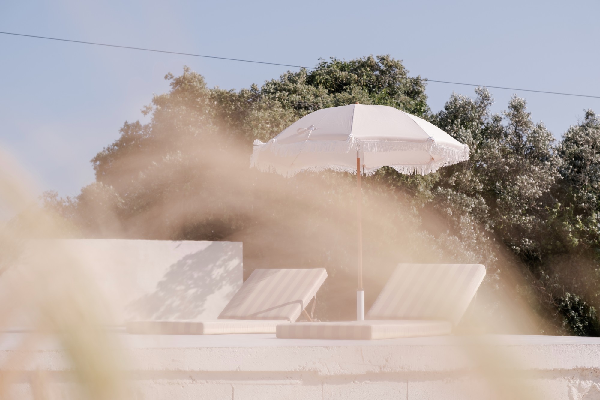 Sunlit terrace